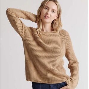 Quince Fisherman Crewneck in Camel (Size S, fits like an XS)